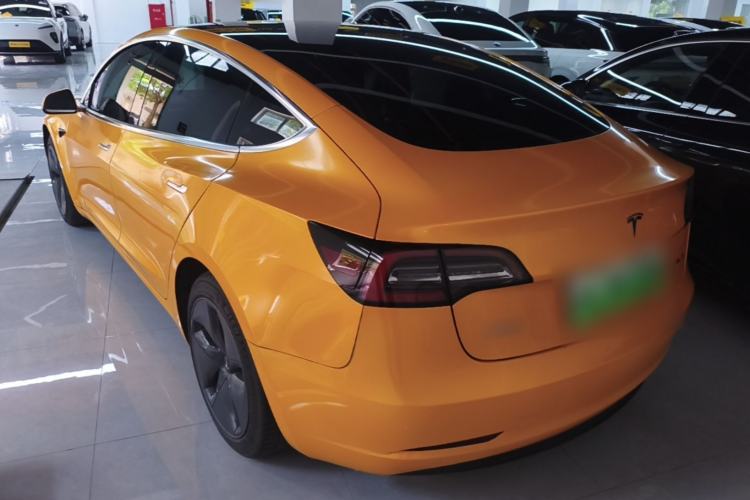 Used Tesla Model 3 2020 Refreshed Version Long-Range Rear-Wheel Drive Rear Left 45 Deg