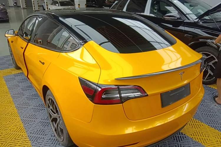 Used Tesla Model 3 2020 Revised Version Standard Range Rear-Wheel Drive – Upgraded Edition Rear Left 45 Deg