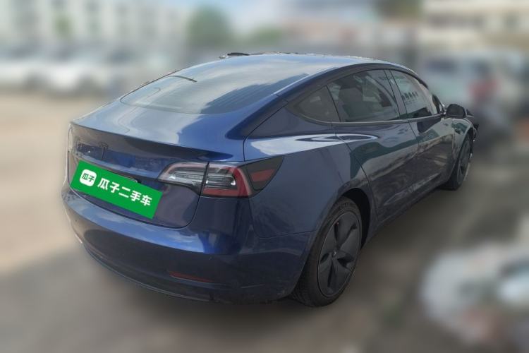Used Tesla Model 3 2020 Refreshed Version Long-Range Rear-Wheel Drive Rear Right 45 Deg