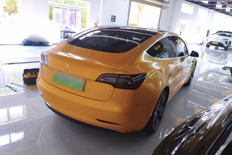 Used Tesla Model 3 2020 Refreshed Version Long-Range Rear-Wheel Drive Rear Right 45 Deg