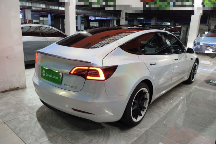 Used Tesla Model 3 2020 Standard Range Rear-Wheel Drive Upgraded Version Rear Right 45 Deg