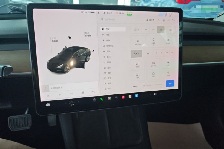 Used Tesla Model 3 2021 Standard Range Rear-Drive Upgraded Version Audio And AC Panel