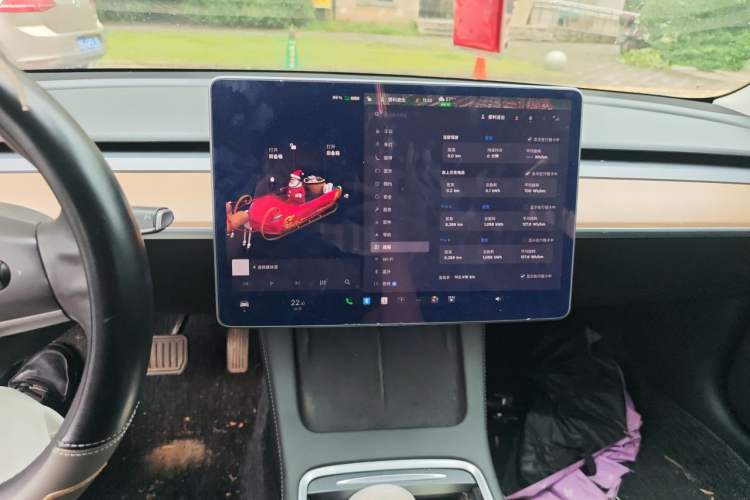 Used Tesla Model 3 2021 Standard Range Rear-Wheel Drive Upgraded Version 3D6 Audio And AC Panel