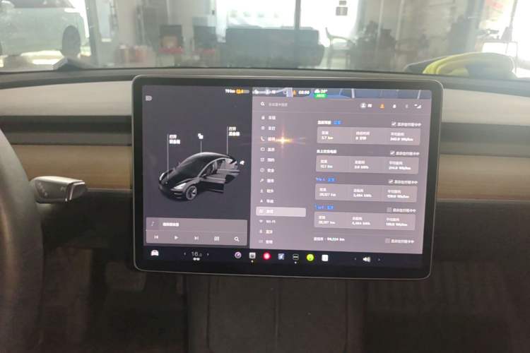 Used Tesla Model 3 2021 Standard Range Rear-Wheel Drive Upgraded Version 3D6 Audio And AC Panel