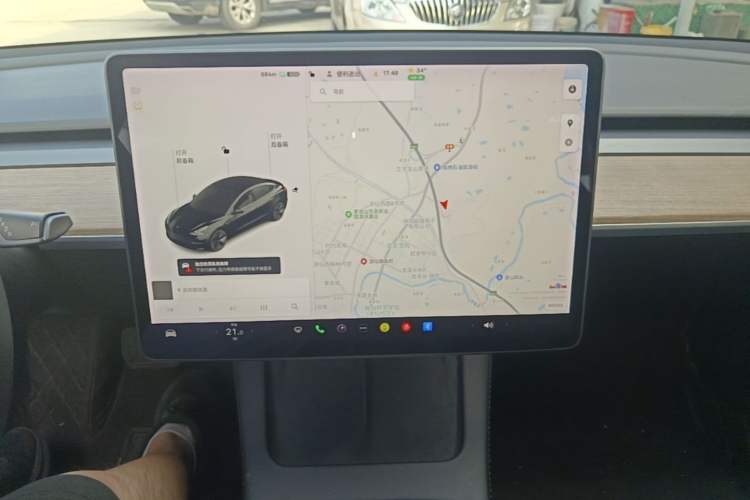 Used Tesla Model 3 2021 Revised Version Standard Range Rear-Wheel Drive Upgraded Edition 3D1 Audio And AC Panel