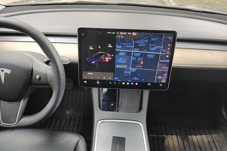 Used Tesla Model 3 2021 Revised Version Standard Range Rear-Wheel Drive Upgraded Edition 3D1 Audio And AC Panel