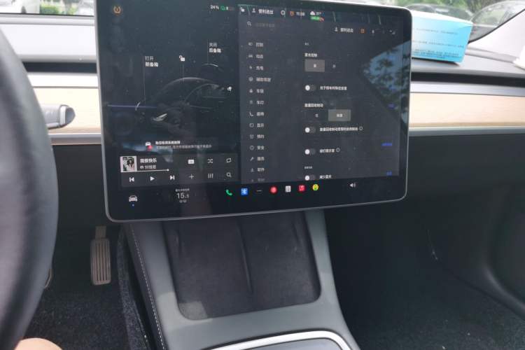 Used Tesla Model 3 2021 Standard Range Rear-Drive Upgraded Version Audio And AC Panel
