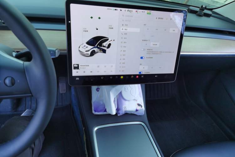 Used Tesla Model 3 2021 Standard Range Rear-Drive Upgraded Version Audio And AC Panel
