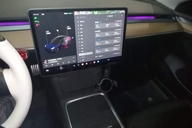 Used Tesla Model 3 2021 Standard Range Rear-Drive Upgraded Version Audio And AC Panel