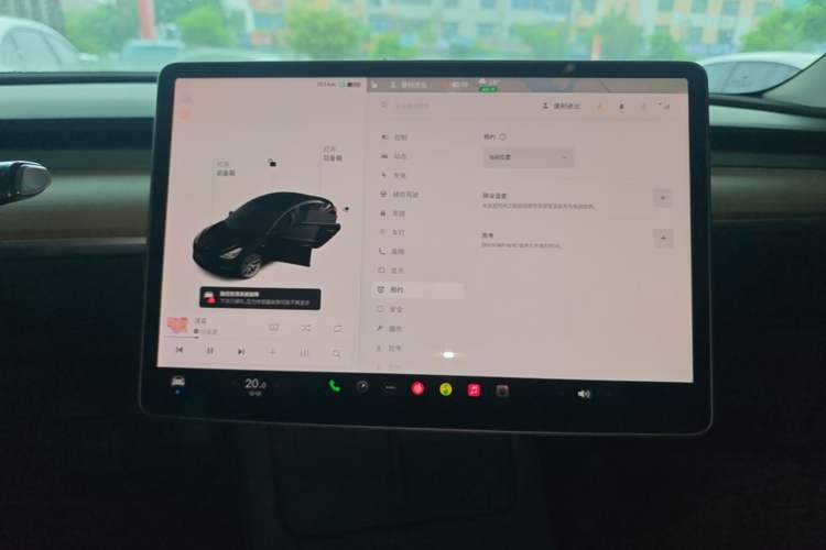 Used Tesla Model 3 2021 Standard Range Rear-Wheel Drive Upgraded Version 3D6 Audio And AC Panel