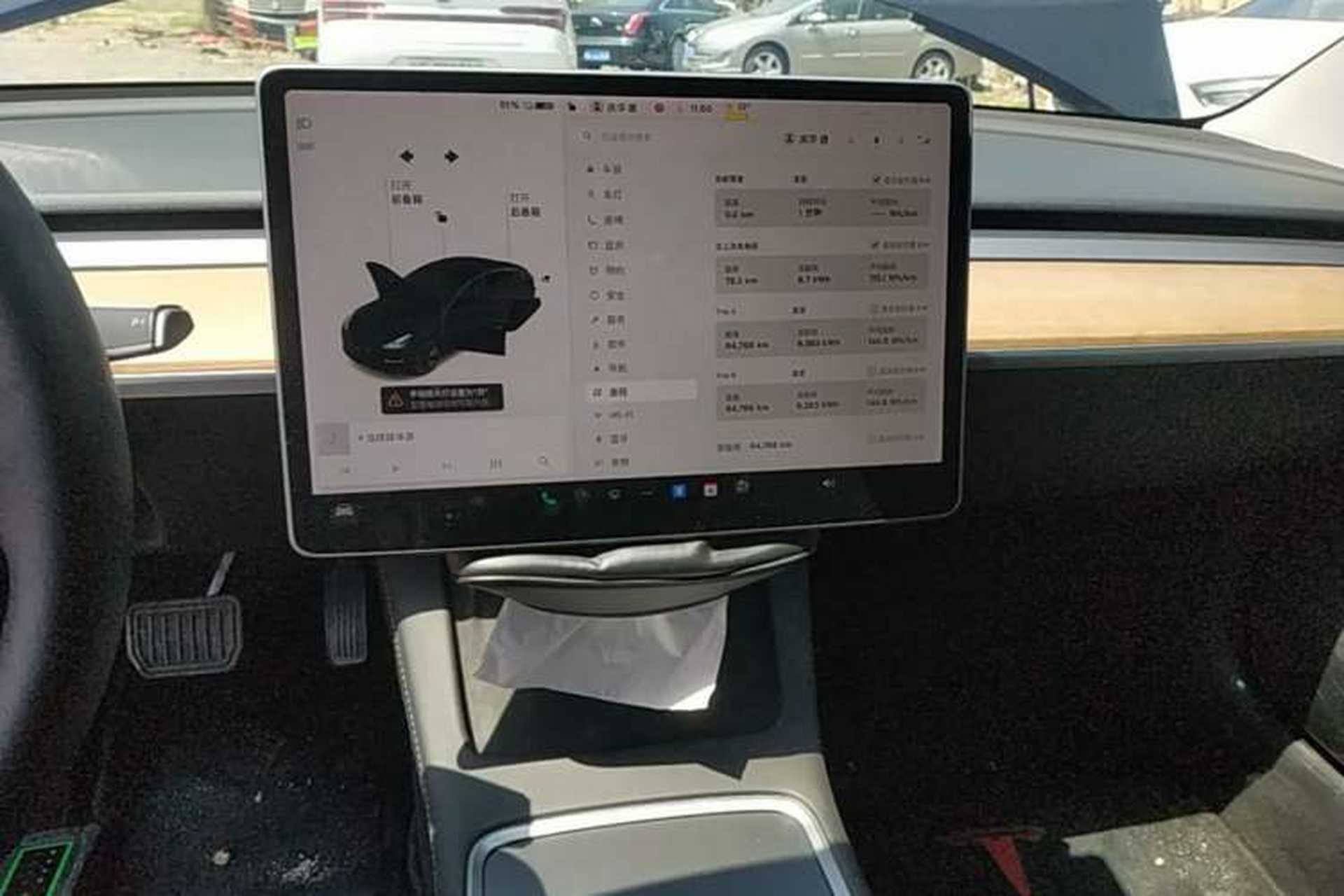 Used Tesla Model 3 2021 Standard Range Rear-Wheel Drive Upgraded Version 3D6 Audio And AC Panel