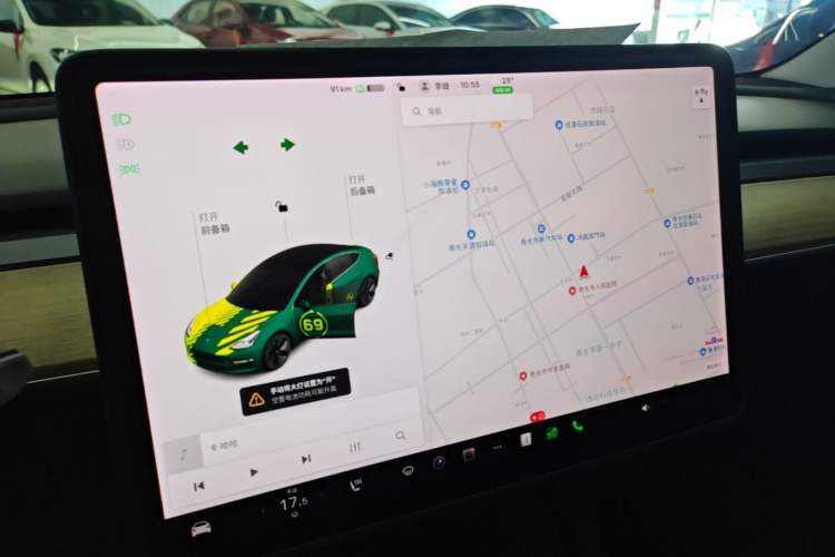 Used Tesla Model 3 2021 Standard Range Rear-Wheel Drive Upgraded Version 3D6 Audio And AC Panel