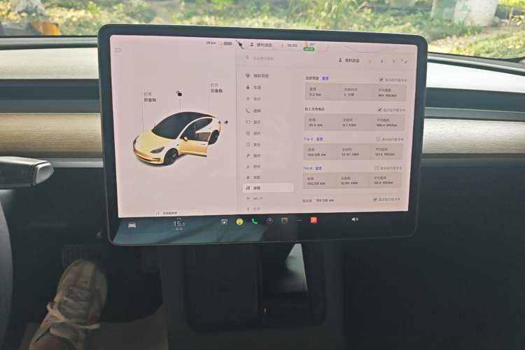 Used Tesla Model 3 2021 Revised Version Standard Range Rear-Wheel Drive Upgraded Edition 3D1 Audio And AC Panel