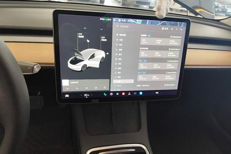 Used Tesla Model 3 2021 Standard Range Rear-Wheel Drive Upgraded Version 3D6 Audio And AC Panel