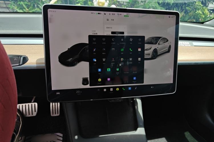 Used Tesla Model 3 2021 Performance High-Performance All-Wheel-Drive Version Audio And AC Panel