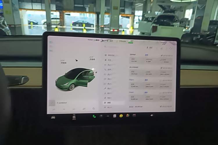 Used Tesla Model 3 2021 Standard Range Rear-Drive Upgraded Version Audio And AC Panel