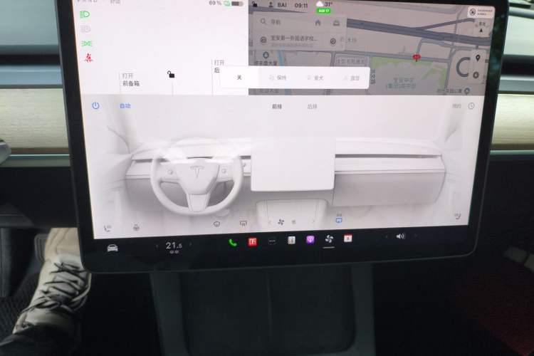 Used Tesla Model 3 2021 Standard Range Rear-Wheel Drive Upgraded Version 3D6 Audio And AC Panel