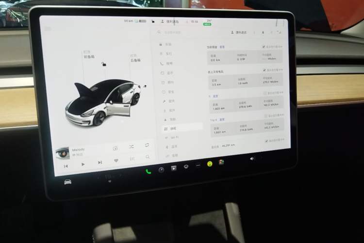 Used Tesla Model 3 2021 Standard Range Rear-Drive Upgraded Version Audio And AC Panel