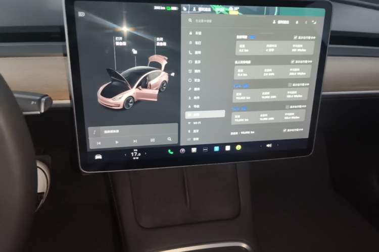 Used Tesla Model 3 2021 Standard Range Rear-Drive Upgraded Version Audio And AC Panel