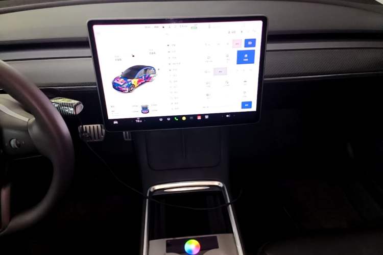 Used Tesla Model 3 2021 Performance High-Performance All-Wheel-Drive Version Audio And AC Panel