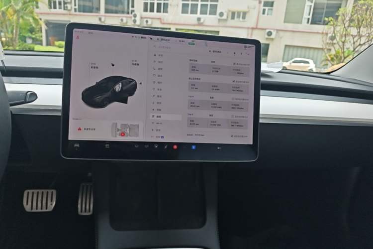 Used Tesla Model 3 2021 Performance High-Performance All-Wheel-Drive Version Audio And AC Panel
