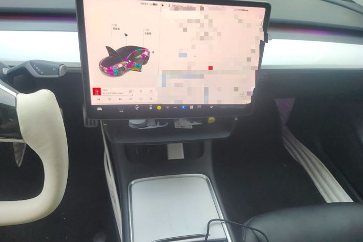 Used Tesla Model 3 2021 Performance High-Performance All-Wheel-Drive Version Audio And AC Panel