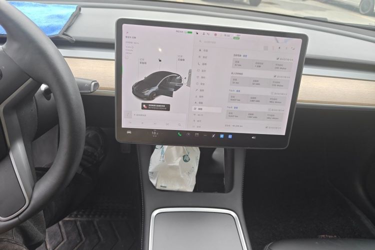 Used Tesla Model 3 2021 Revised Version Standard Range Rear-Wheel Drive Upgraded Edition 3D1 Audio And AC Panel