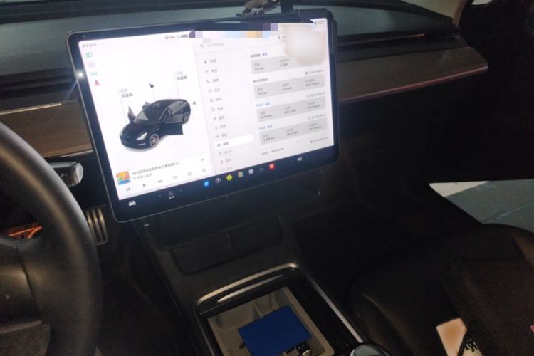 Used Tesla Model 3 2021 Performance High-Performance All-Wheel-Drive Version Audio And AC Panel