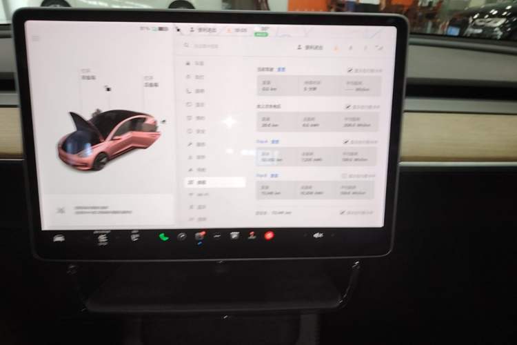 Used Tesla Model 3 2021 Standard Range Rear-Wheel Drive Upgraded Version 3D6 Audio And AC Panel
