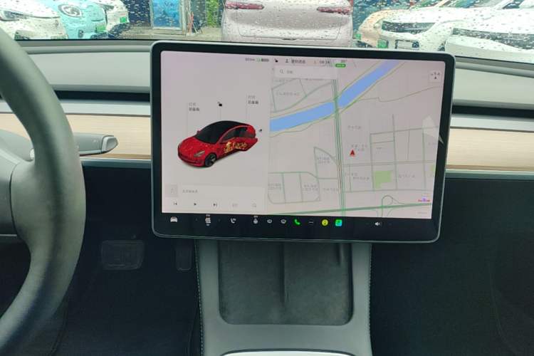 Used Tesla Model 3 2021 Revised Version Standard Range Rear-Wheel Drive Upgraded Edition 3D1 Audio And AC Panel