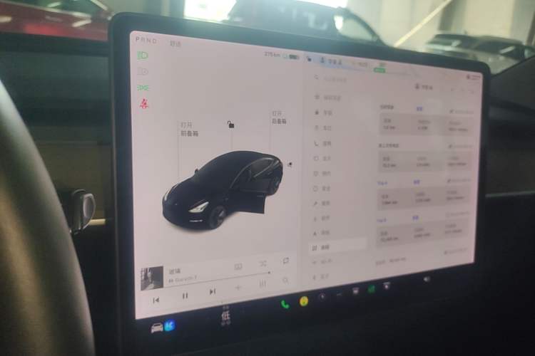 Used Tesla Model 3 2021 Standard Range Rear-Drive Upgraded Version Audio And AC Panel