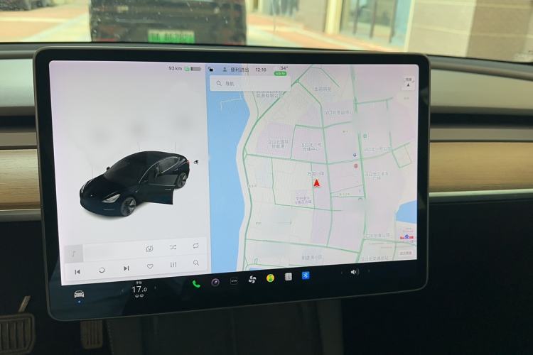 Used Tesla Model 3 2021 Standard Range Rear-Drive Upgraded Version Audio And AC Panel