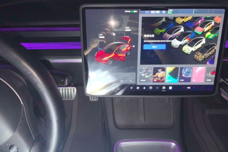 Used Tesla Model 3 2021 Performance High-Performance All-Wheel-Drive Version Audio And AC Panel