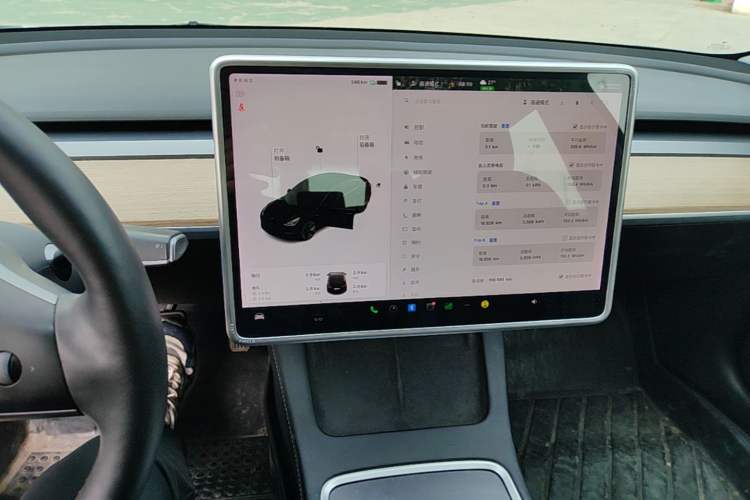 Used Tesla Model 3 2021 Revised Version Standard Range Rear-Wheel Drive Upgraded Edition 3D1 Audio And AC Panel