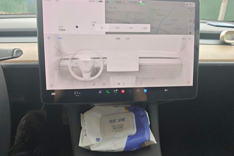 Used Tesla Model 3 2021 Standard Range Rear-Drive Upgraded Version Audio And AC Panel