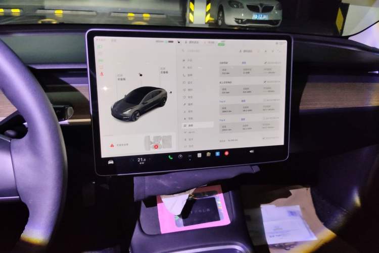 Used Tesla Model 3 2021 Standard Range Rear-Wheel Drive Upgraded Version 3D6 Audio And AC Panel
