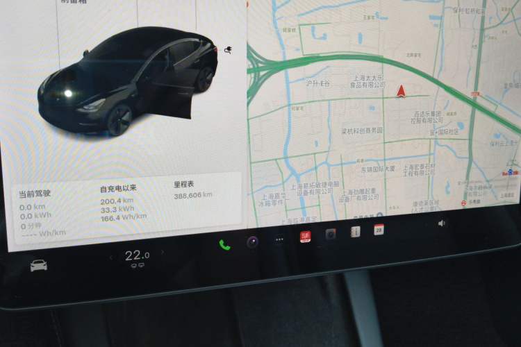 Used Tesla Model 3 2021 Standard Range Rear-Wheel Drive Upgraded Version 3D6 Audio And AC Panel