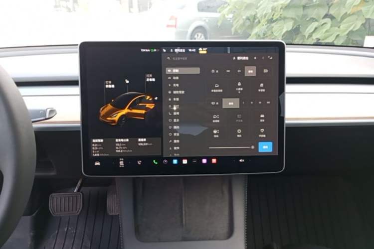 Used Tesla Model 3 2021 Revised Version Standard Range Rear-Wheel Drive Upgraded Edition 3D1 Audio And AC Panel