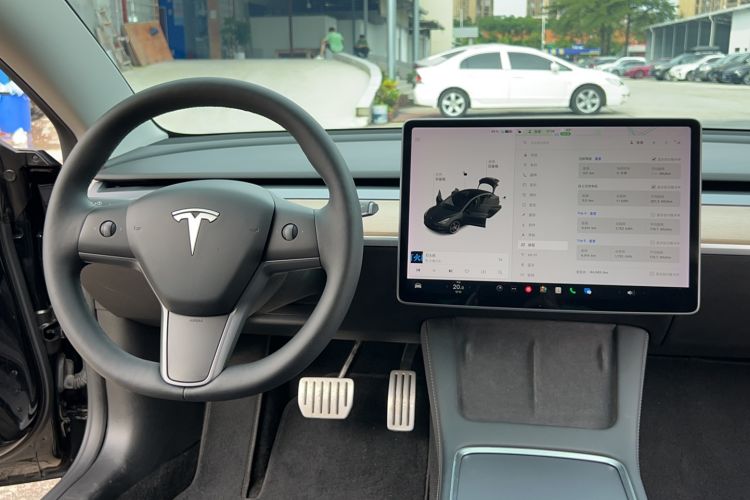 Used Tesla Model 3 2021 Performance High-Performance All-Wheel-Drive Version Audio And AC Panel
