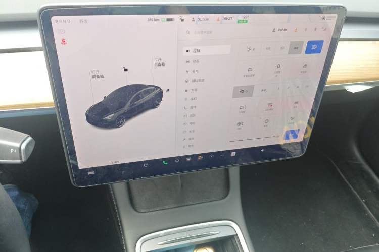 Used Tesla Model 3 2021 Standard Range Rear-Drive Upgraded Version Audio And AC Panel