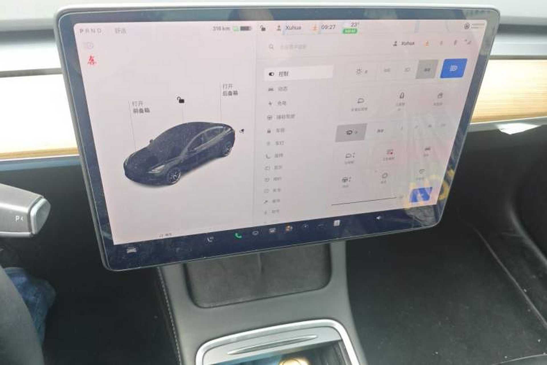 Used Tesla Model 3 2021 Standard Range Rear-Drive Upgraded Version Audio And AC Panel