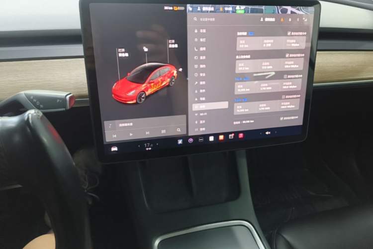 Used Tesla Model 3 2021 Standard Range Rear-Drive Upgraded Version Audio And AC Panel