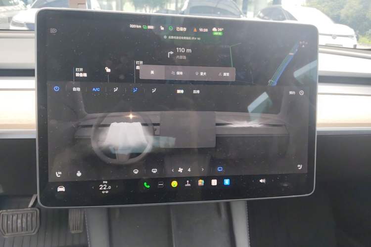 Used Tesla Model 3 2021 Standard Range Rear-Wheel Drive Upgraded Version 3D6 Audio And AC Panel