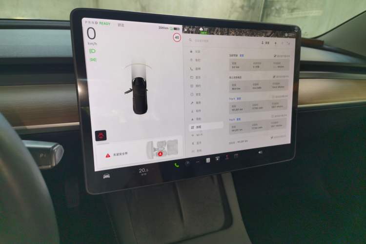 Used Tesla Model 3 2021 Standard Range Rear-Drive Upgraded Version Audio And AC Panel