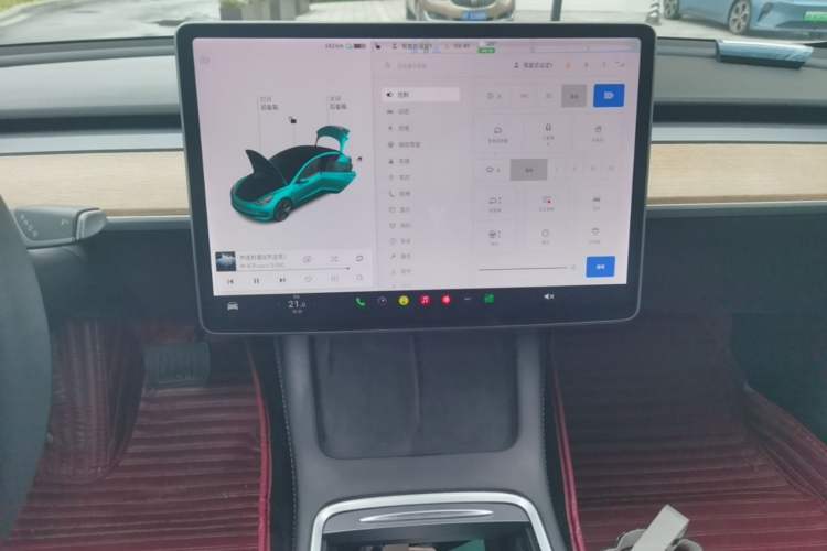 Used Tesla Model 3 2021 Standard Range Rear-Wheel Drive Upgraded Version 3D6 Audio And AC Panel