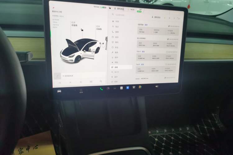 Used Tesla Model 3 2021 Standard Range Rear-Wheel Drive Upgraded Version 3D6 Audio And AC Panel