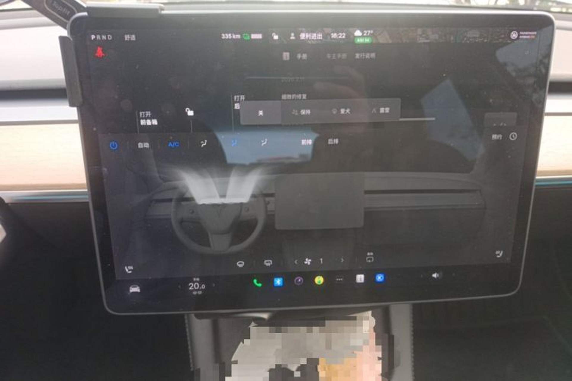 Used Tesla Model 3 2021 Standard Range Rear-Drive Upgraded Version Audio And AC Panel
