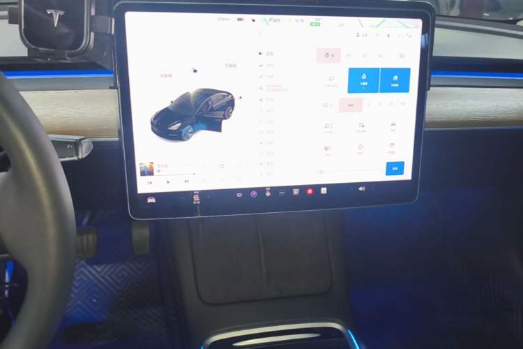 Used Tesla Model 3 2021 Standard Range Rear-Drive Upgraded Version Audio And AC Panel