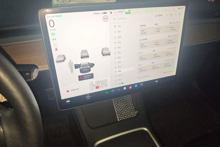 Used Tesla Model 3 2021 Standard Range Rear-Wheel Drive Upgraded Version 3D6 Audio And AC Panel