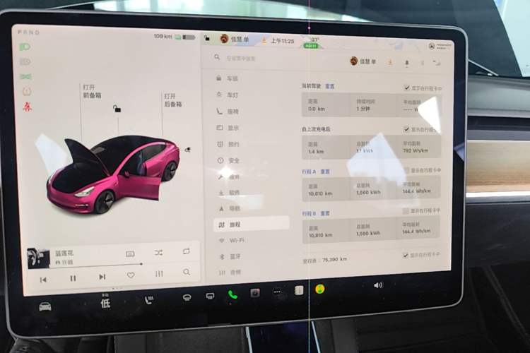 Used Tesla Model 3 2021 Standard Range Rear-Drive Upgraded Version Audio And AC Panel